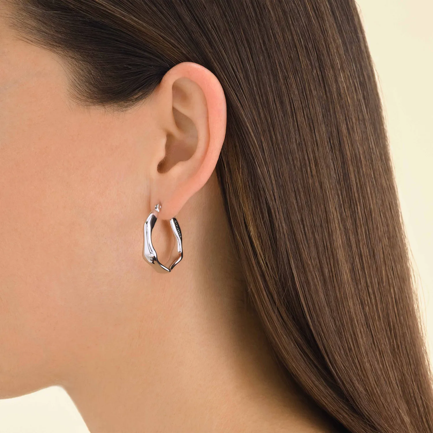 Rosefield Essentials Organic Hoops hoops gull