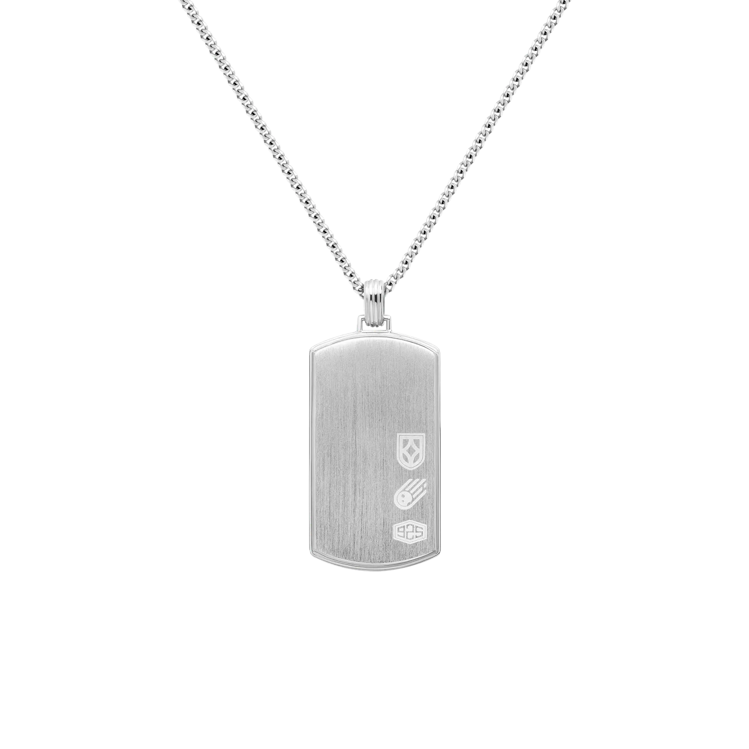 Duxot Vezeto Hazy Silver Meteorite anheng i 925 sølv