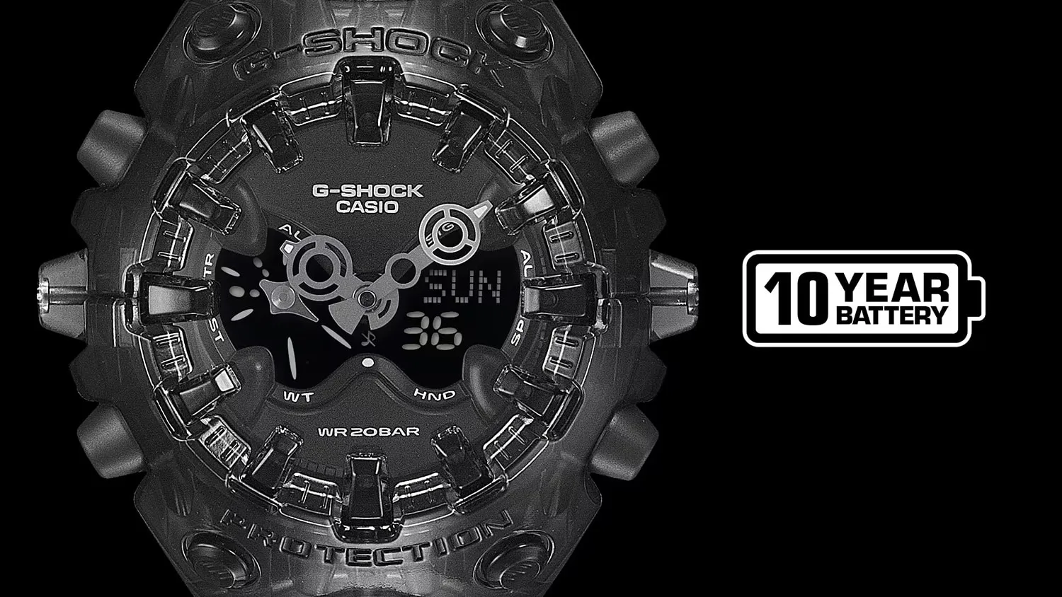 G-Shock Analog Digital GA-V01SKE-8AER klokke 58 mm grå