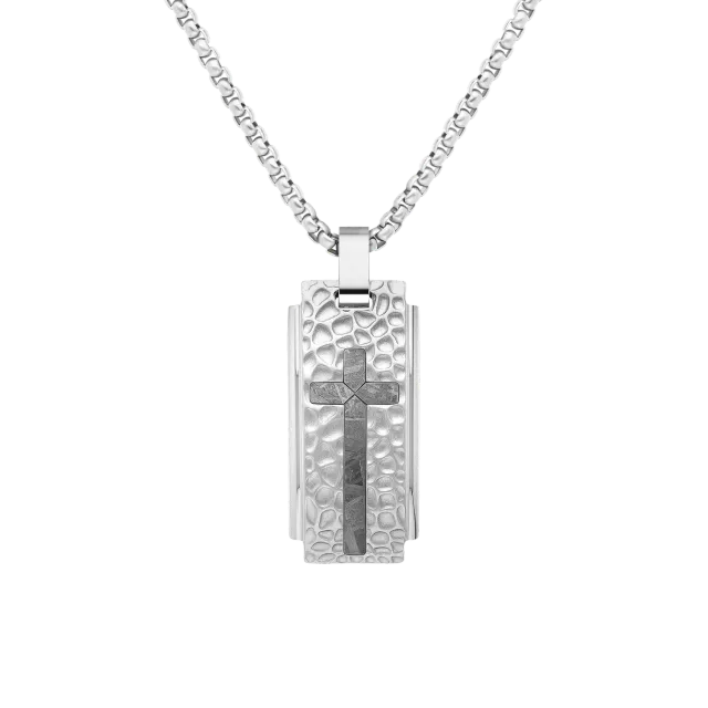 Duxot Marcel Argent Meteorite dog tag