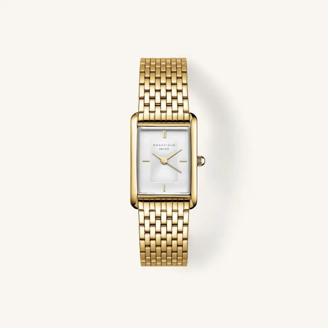 Rosefield Heirloom Gold klokke 23,5 × 30,6 mm gullbelagt stållenk