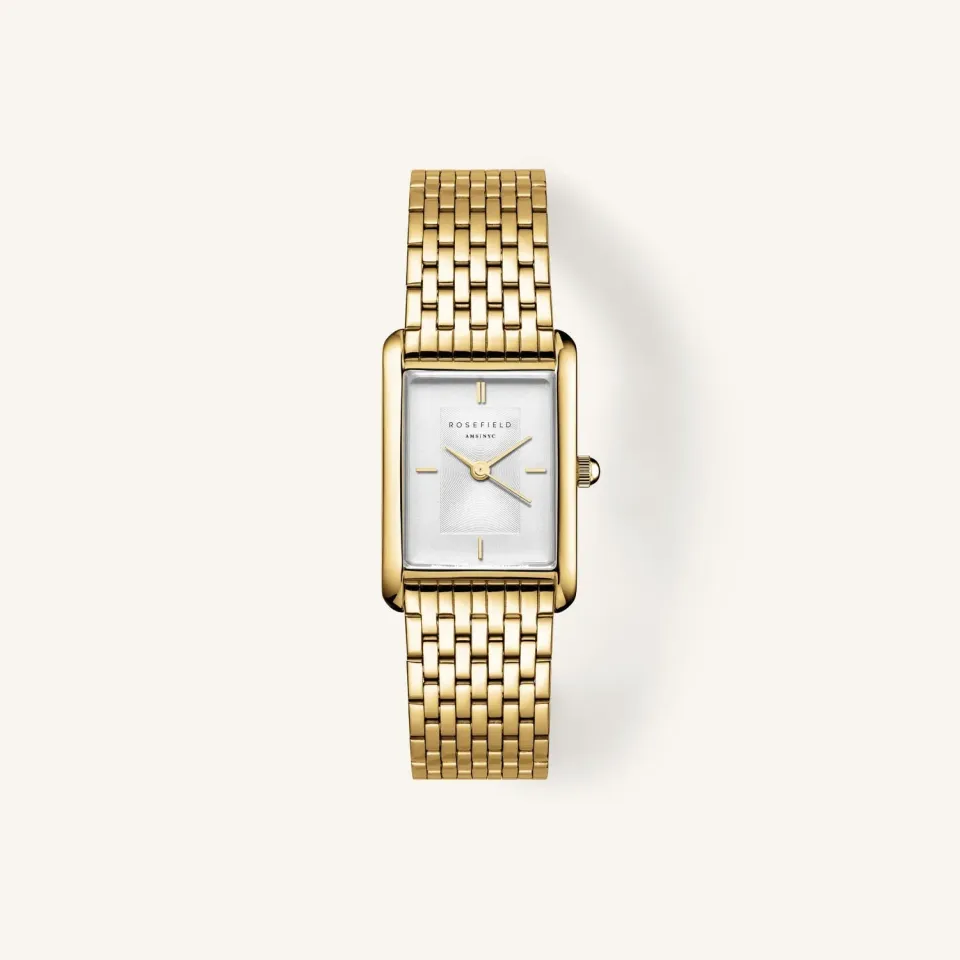 Rosefield Heirloom Gold klokke 23,5 × 30,6 mm gullbelagt stållenk