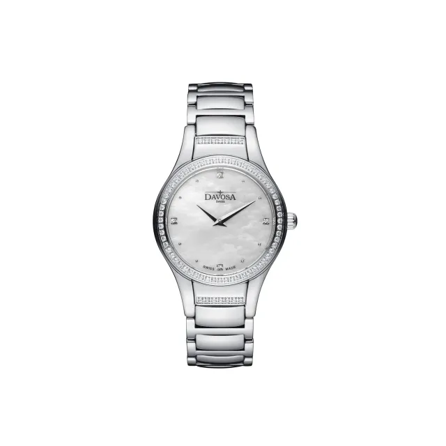 DAVOSA Lunastar Lunastar quartz dameklokke perlemor