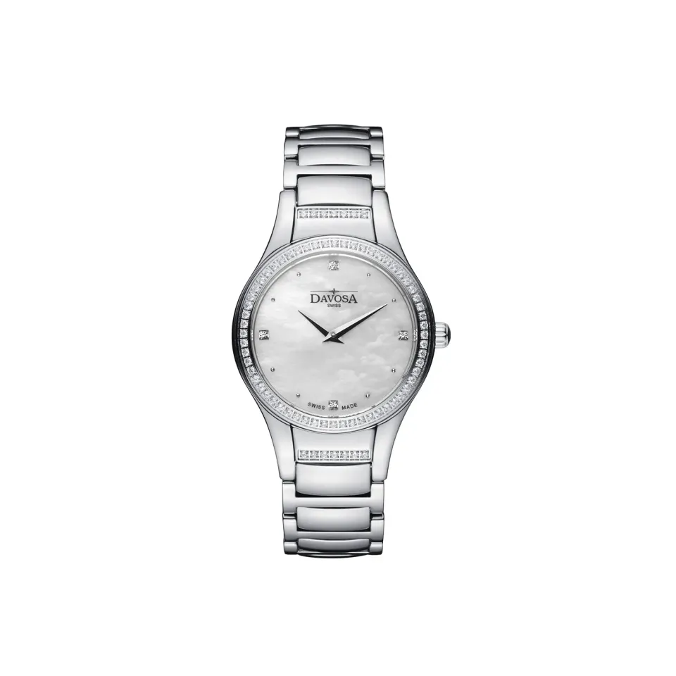 DAVOSA Lunastar Lunastar quartz dameklokke perlemor