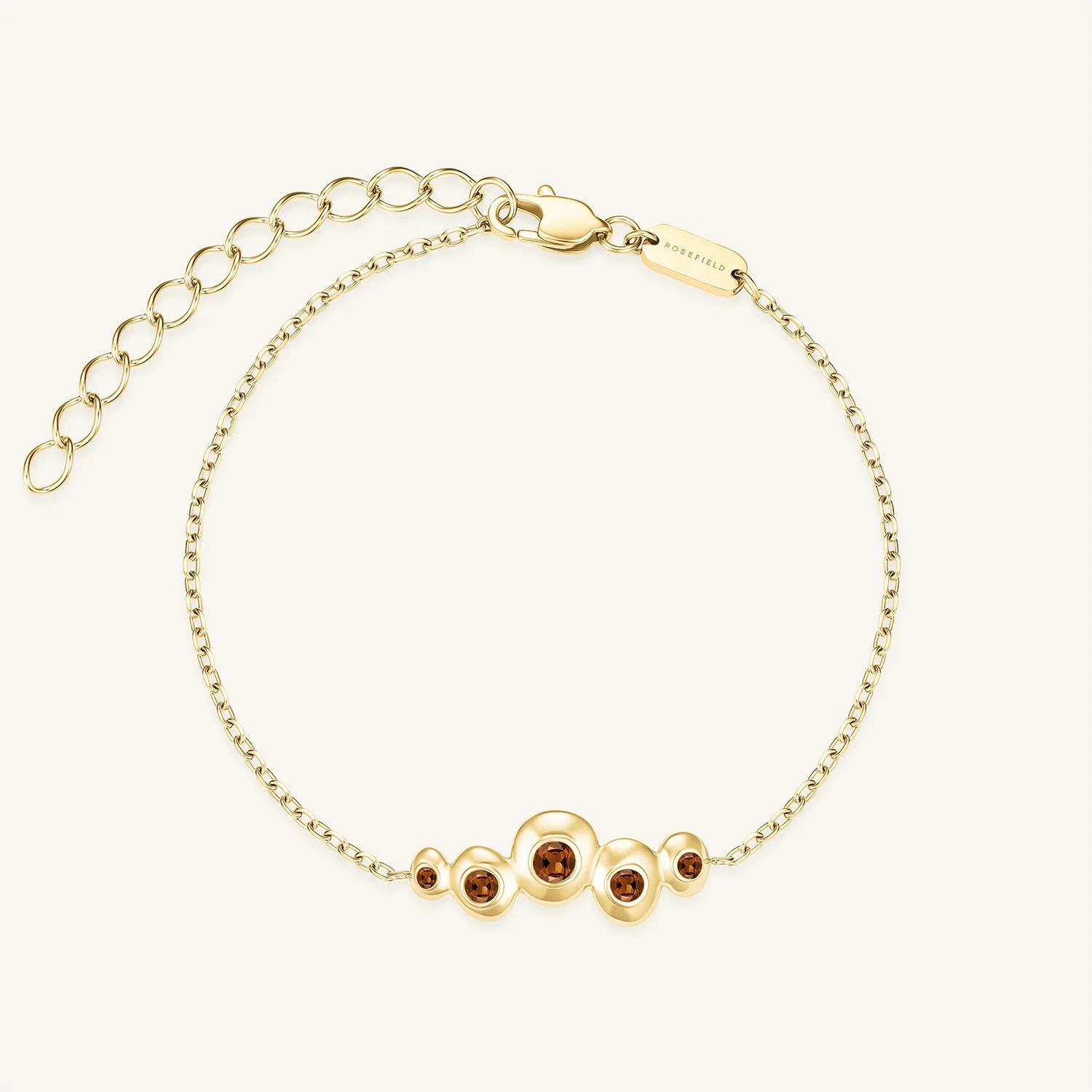 Rosefield Molten Bracelet armbånd gullbelagt stål