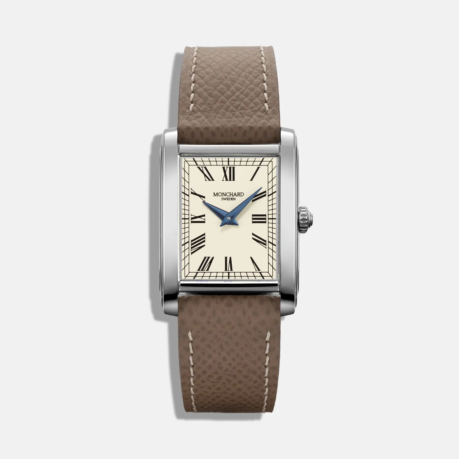 MonChard Vintage White on Strap klokke svart rem 24,9 mm