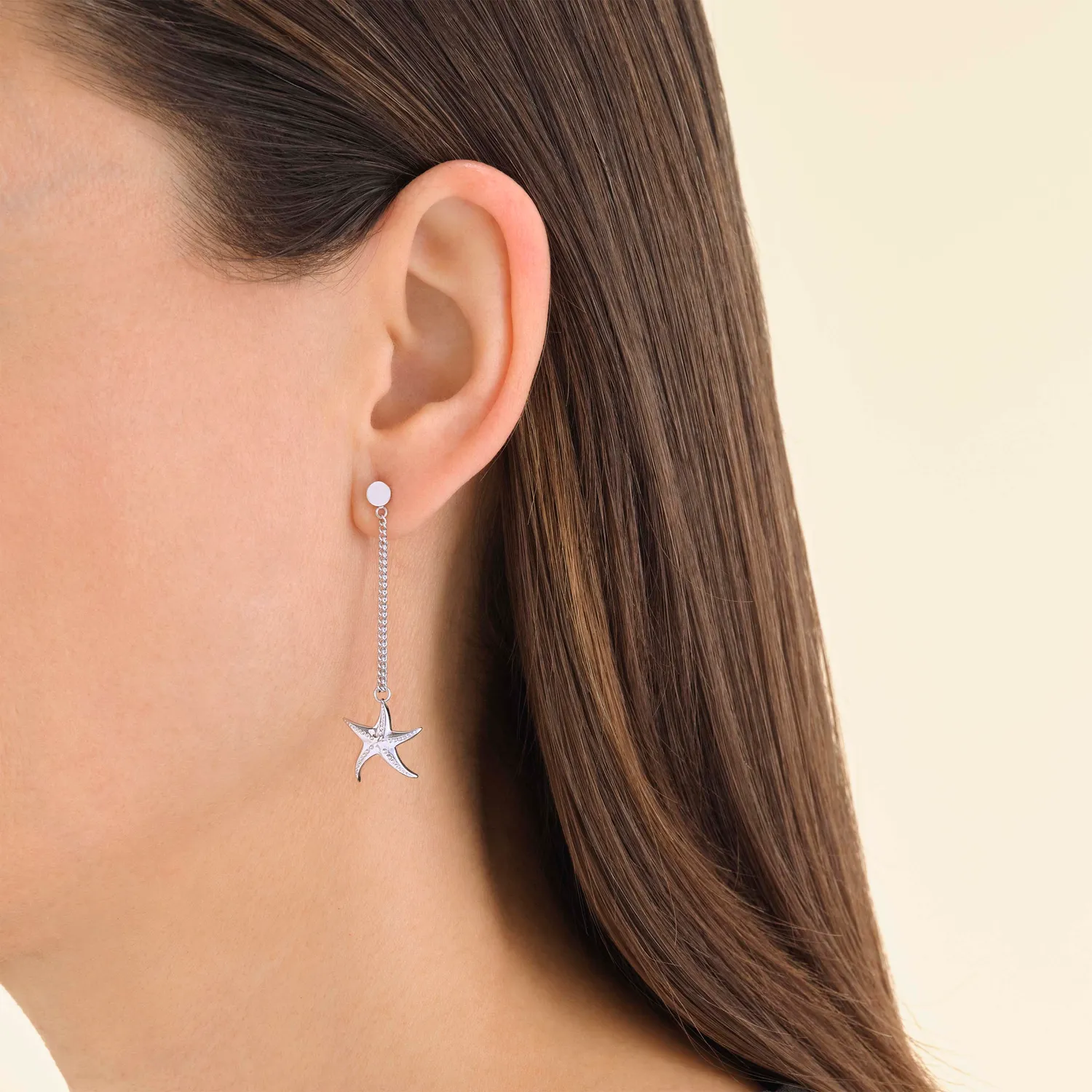 Rosefield Seastar Earrings øredobber gull 4,5 cm