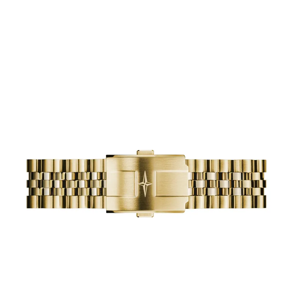 DAVOSA Ternos Medium PentaLink PVD Gelbgold klokkel lenke 18 mm