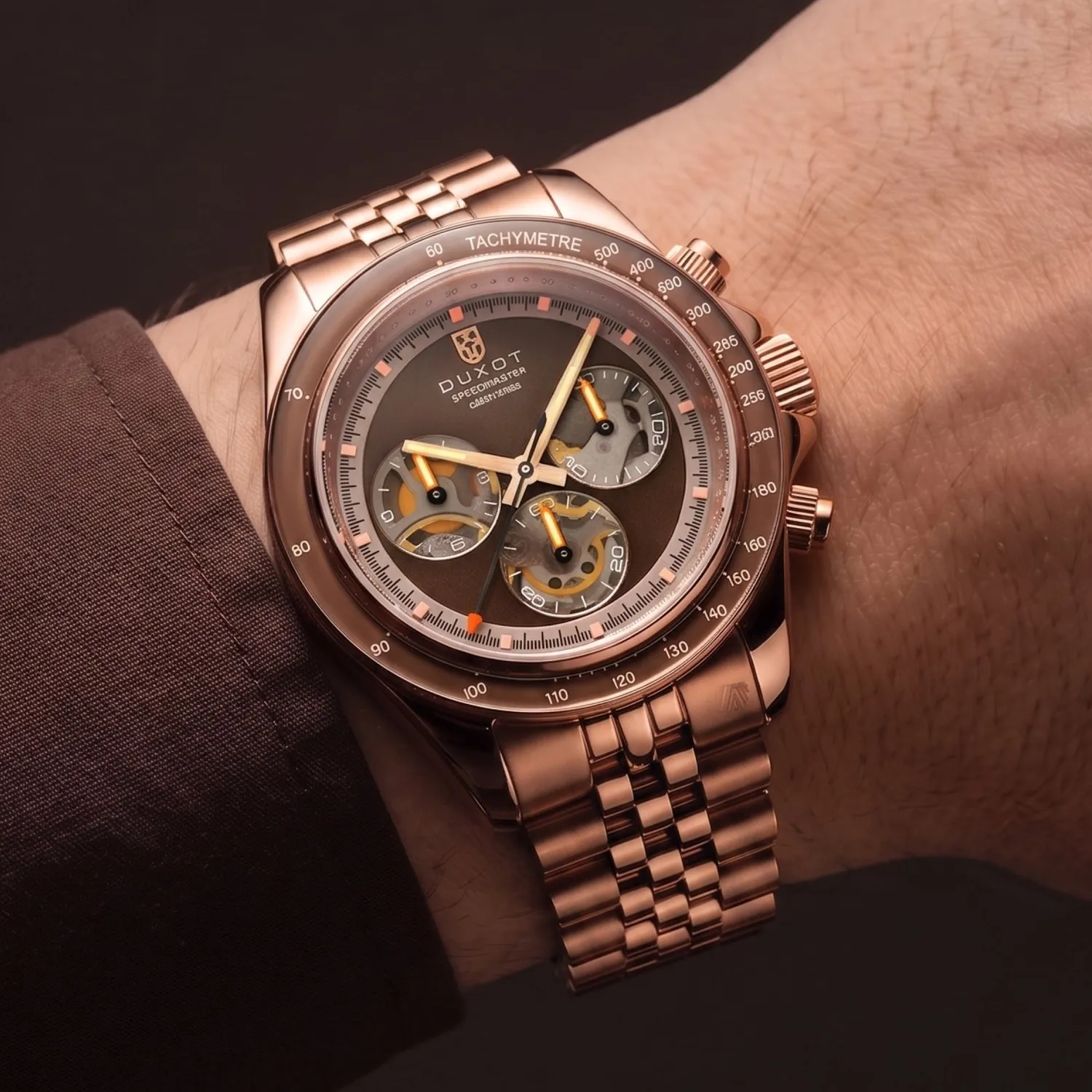 Duxot Accelero Bourbon Charm automatisk kronografklokke