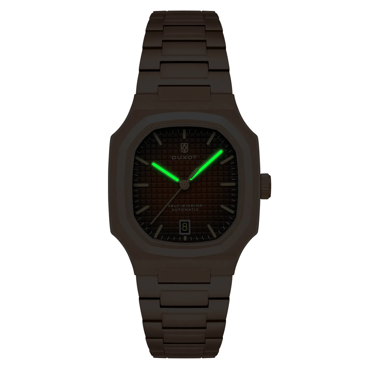 Duxot Colmar Automatic klokke Copper Brown 38 mm oktagonal