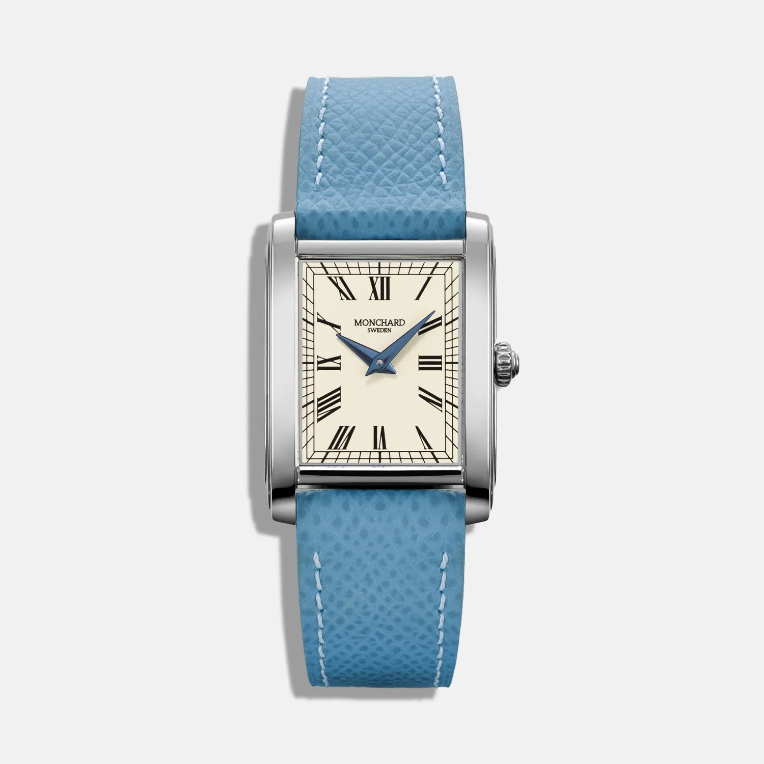 MonChard Vintage White on Strap klokke svart rem 24,9 mm