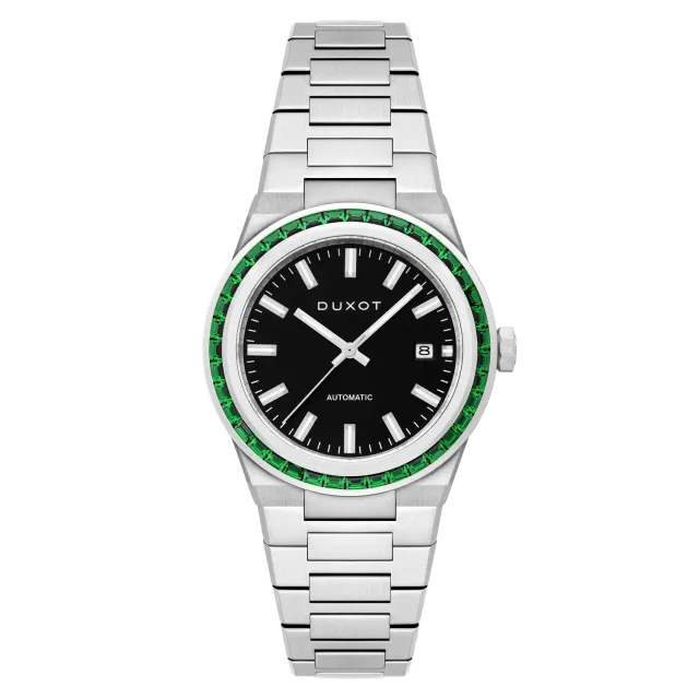 Duxot Alicante Onyx Glow klokke med tre utskiftbare bezeler