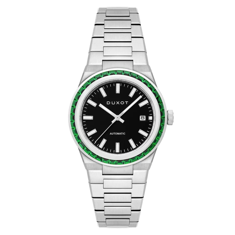 Duxot Alicante Onyx Glow klokke med tre utskiftbare bezeler