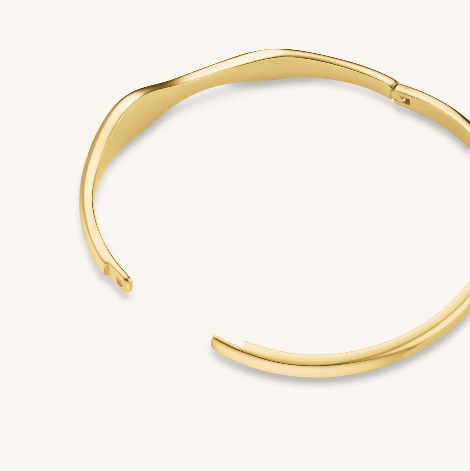 Rosefield Pave Wave Bangle armring gull