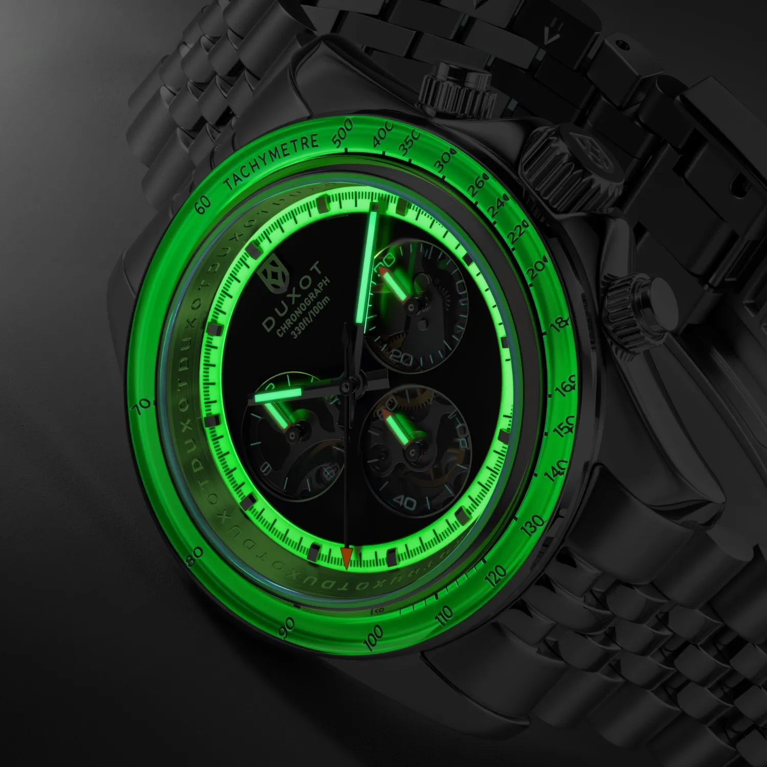 Duxot Accelero Luminara Limited Edition kronografklokke Autumn Glow