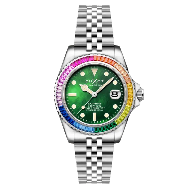 Duxot Atlantica 40 Rainbow Automatic klokke Green Mop