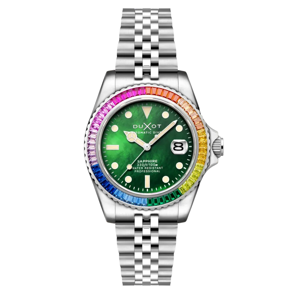 Duxot Atlantica 40 Rainbow Automatic klokke Green Mop