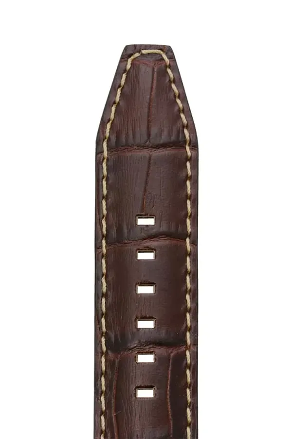 Perfekt Ur Indiana Brown 18mm klokkerem brun kalveskinn