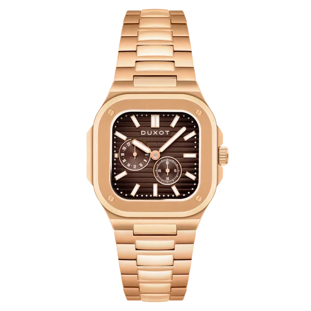Duxot Quadrata Toffee Touch 24-timers klokke 42 mm