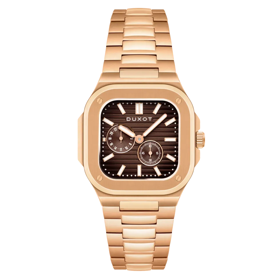 Duxot Quadrata Toffee Touch 24-timers klokke 42 mm