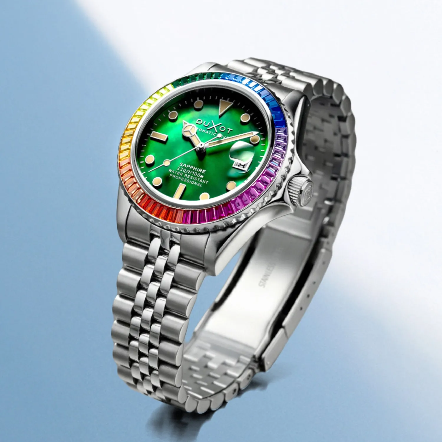 Duxot Atlantica 40 Rainbow Automatic klokke Green Mop