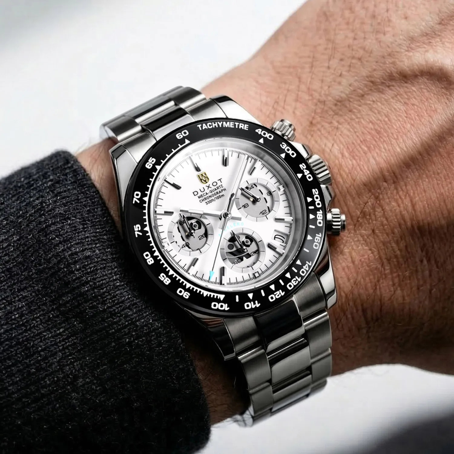 Duxot Accelero Compax Skeleton Edition kronografklokke svart