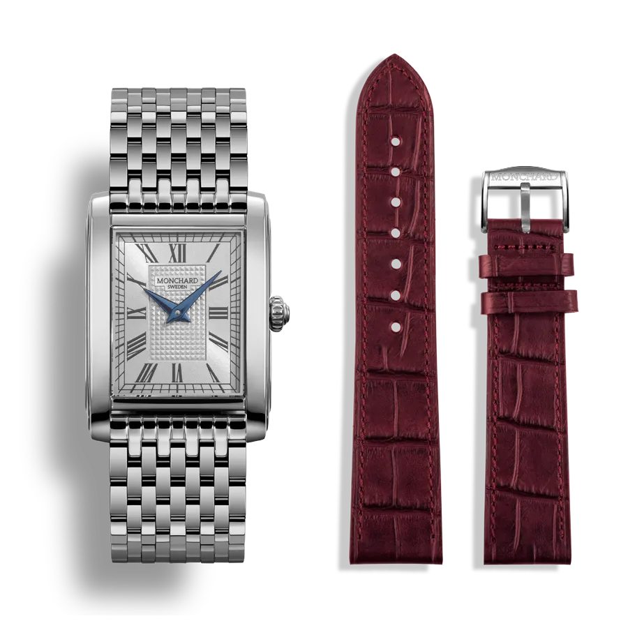 MonChard Classic White on Bracelet klokke 24,9 mm