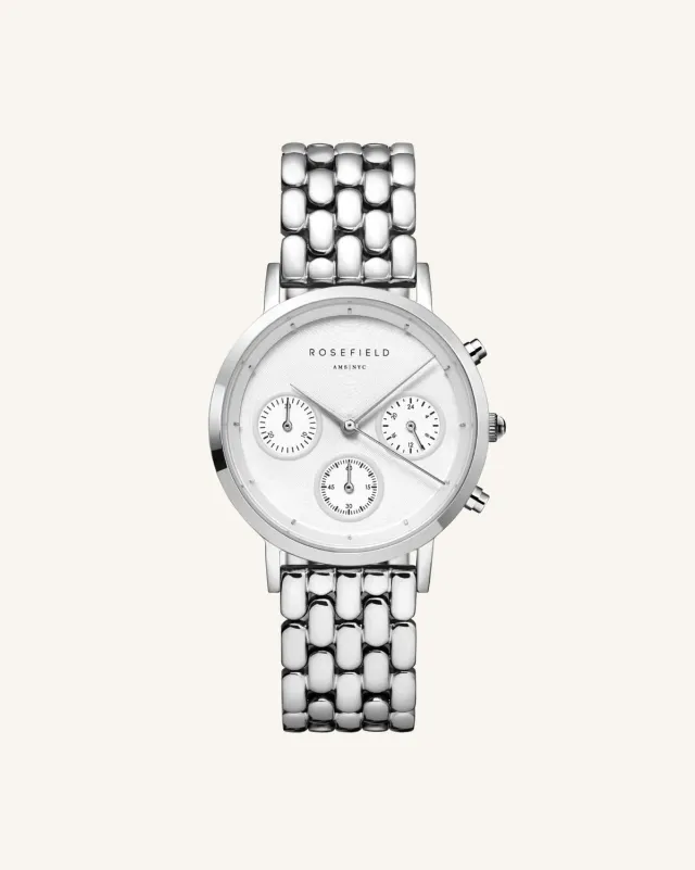 Rosefield Gabby Silver klokke 33 mm sølv