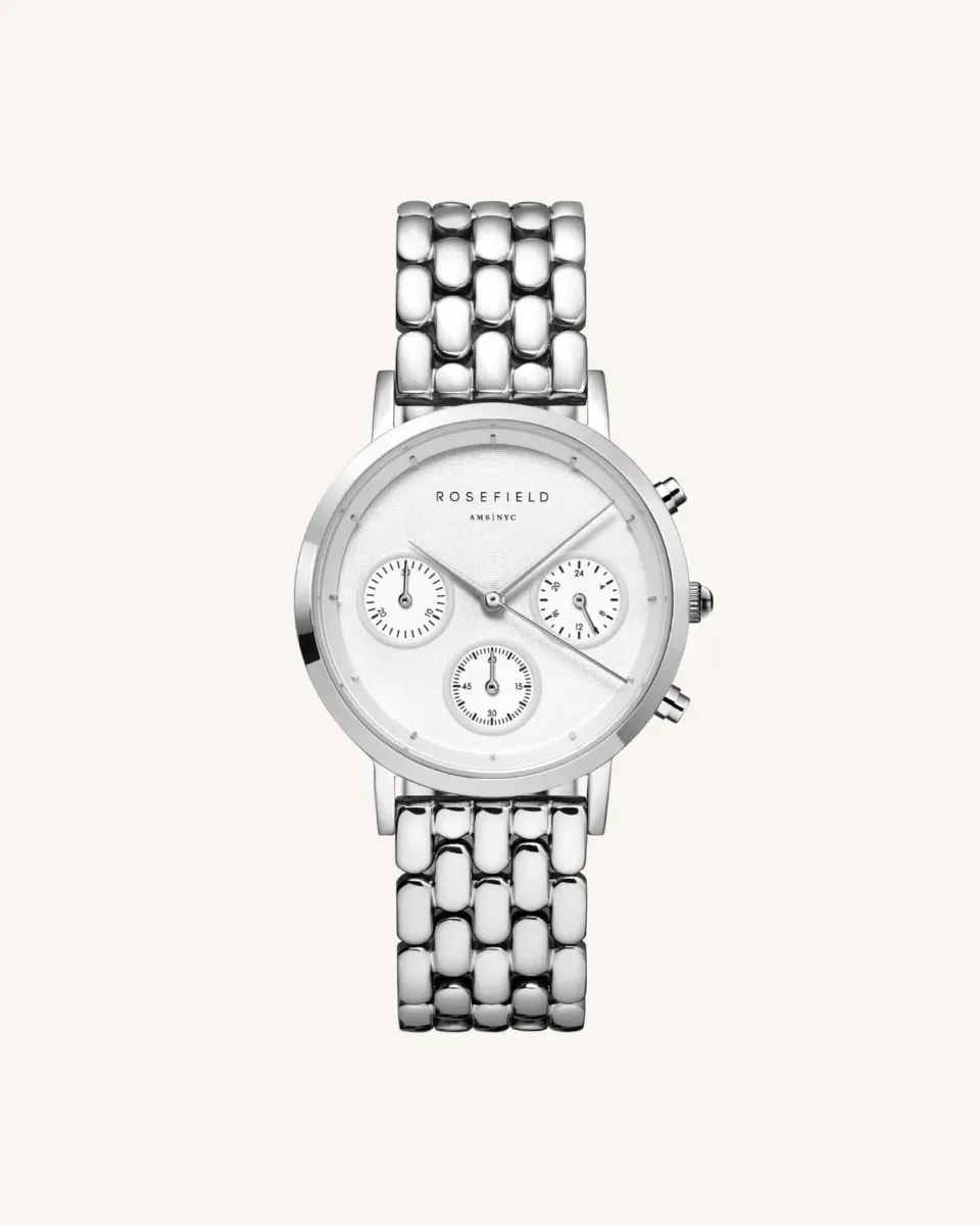 Rosefield Gabby Silver klokke 33 mm sølv