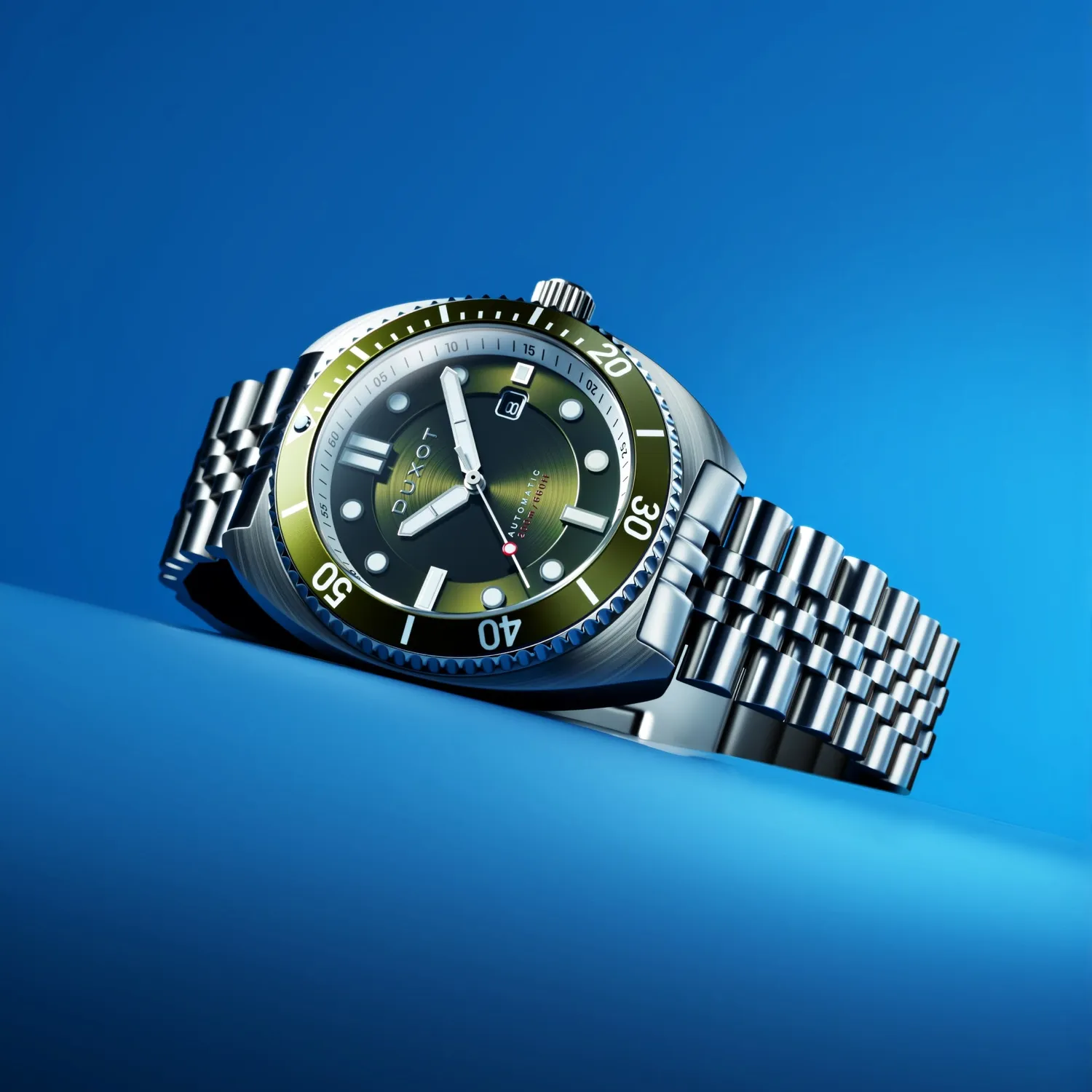 Duxot Tortuga Green automatisk dykkerklokke 200 m
