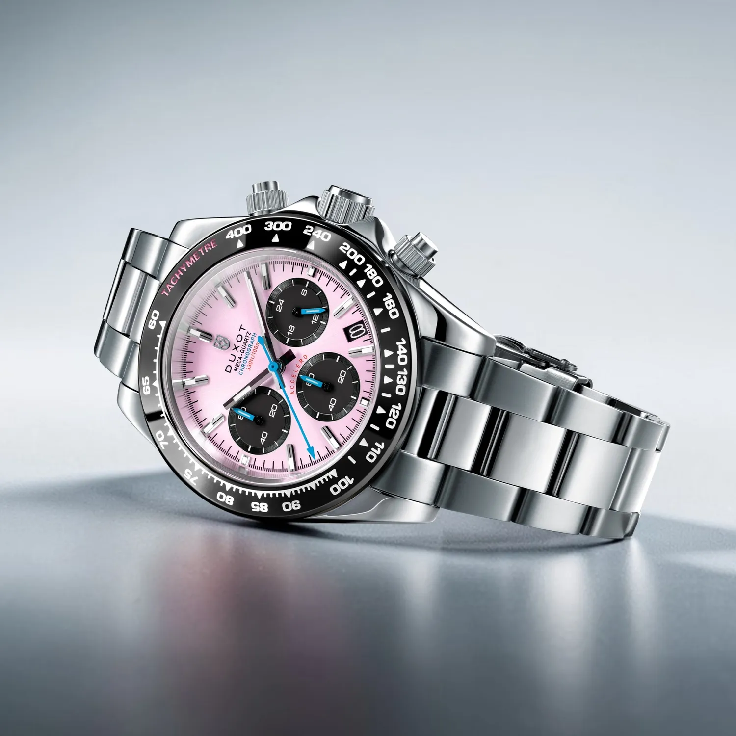 Duxot Accelero Chronograph kronograf Magenta Mist 40 mm
