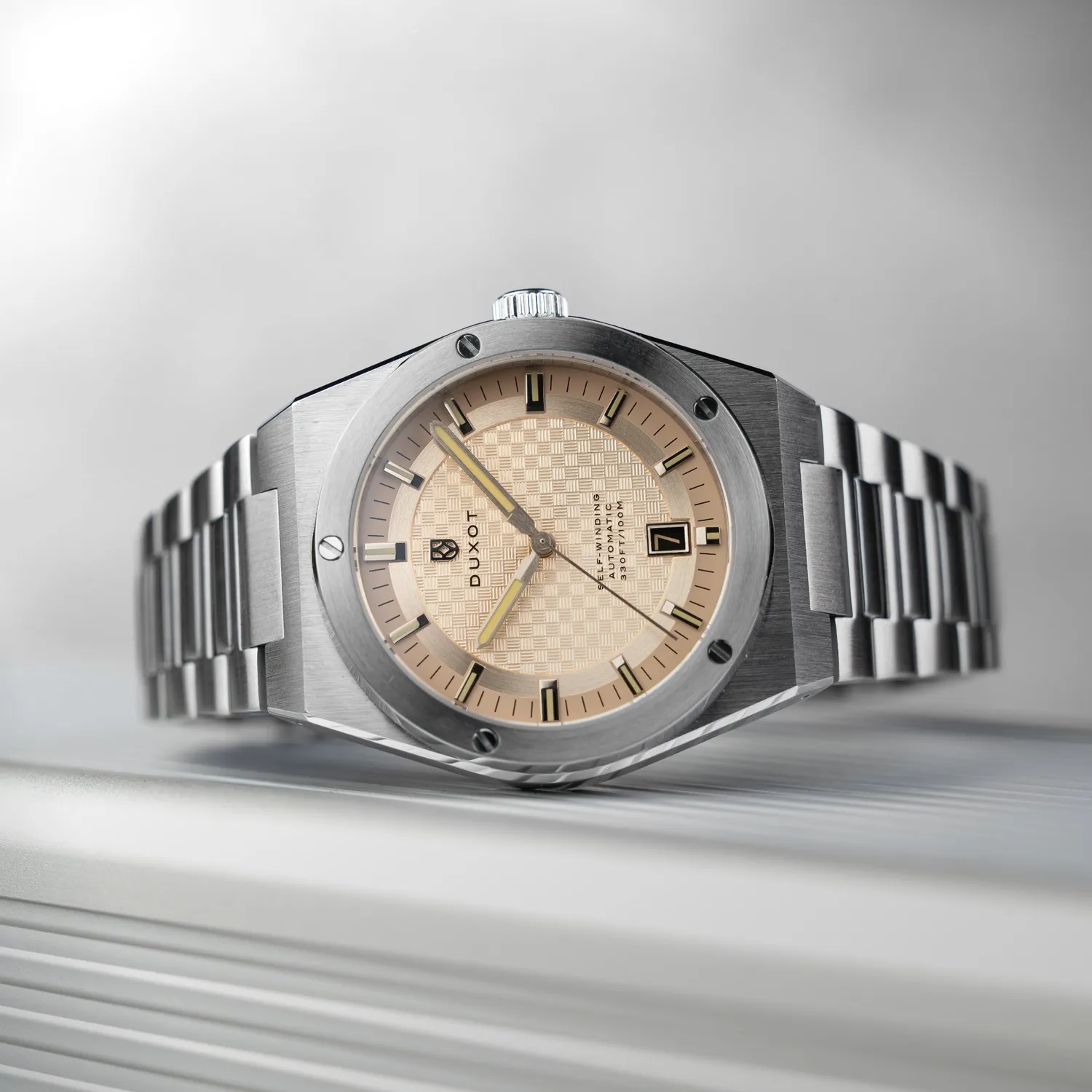 Duxot Bastia Warm Grey automatisk klokke grå