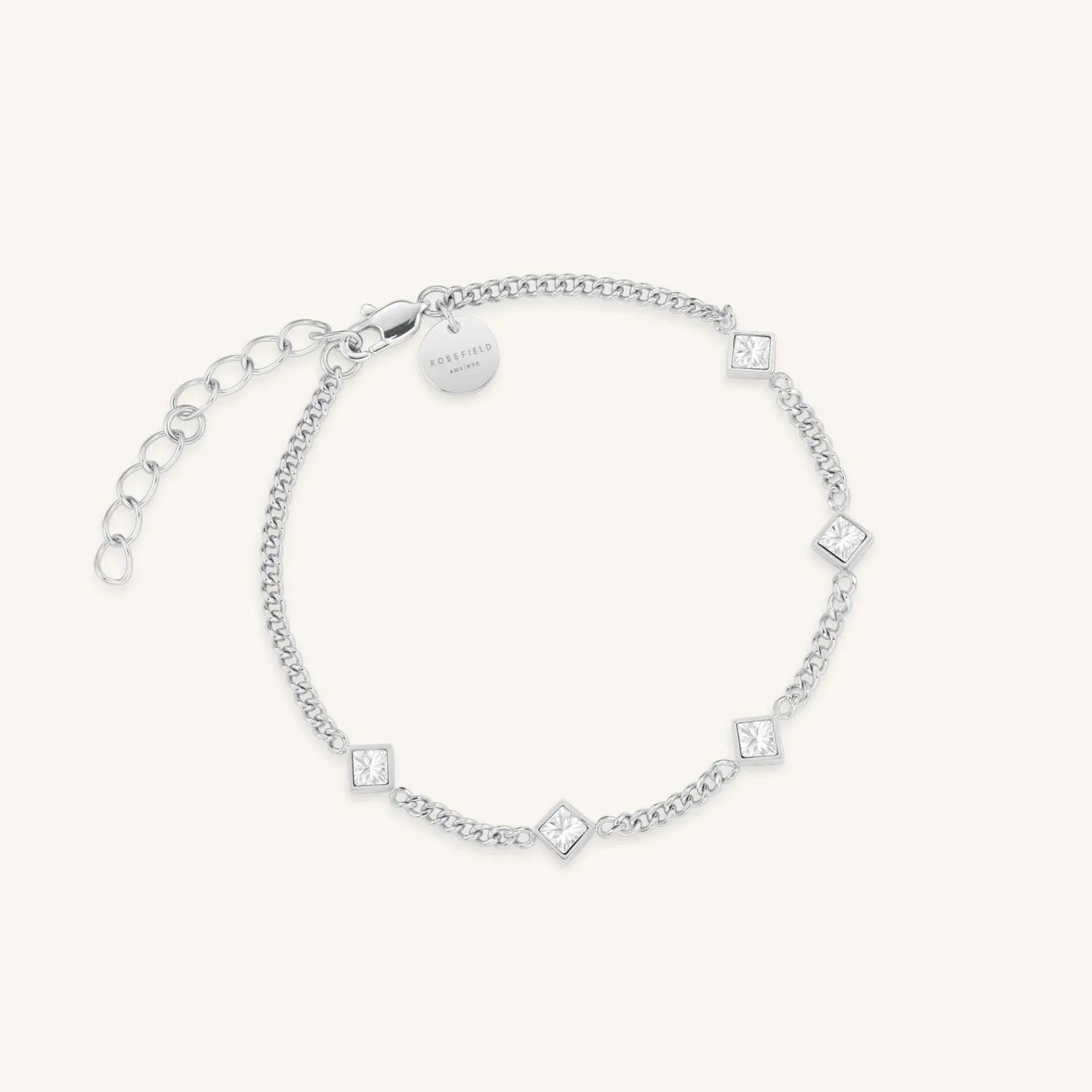 Rosefield Crystal Bracelet armbånd gull/sølv justerbart stål