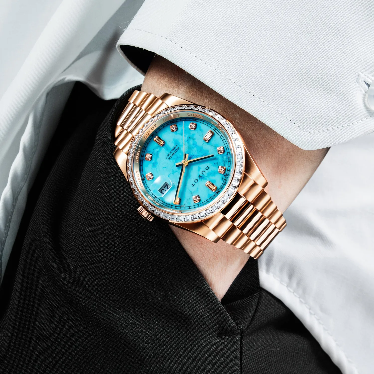 Duxot Serenata Automatic klokke Turquoise 40 mm limited edition