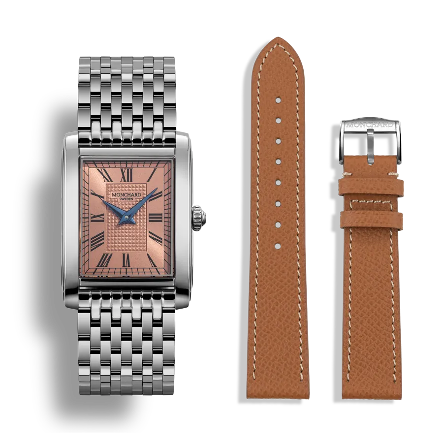 MonChard Limited Edition Salmon on Bracelet klokke med lenke 24,9 mm