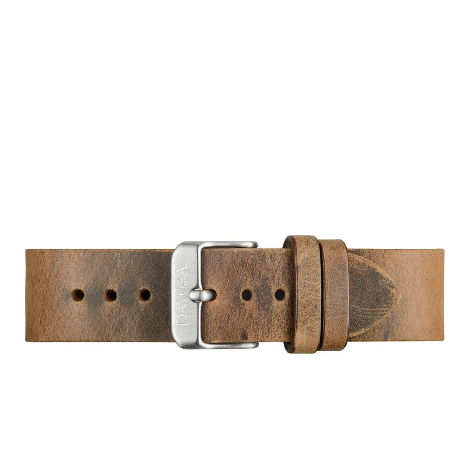 DAVOSA Calfskin Leather Vintage Brown 20 mm klokkerem