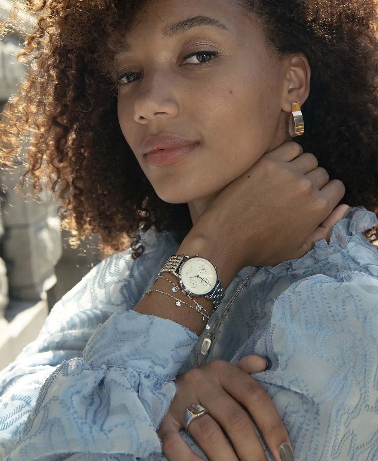 Rosefield Gabby Silver klokke 33 mm sølv