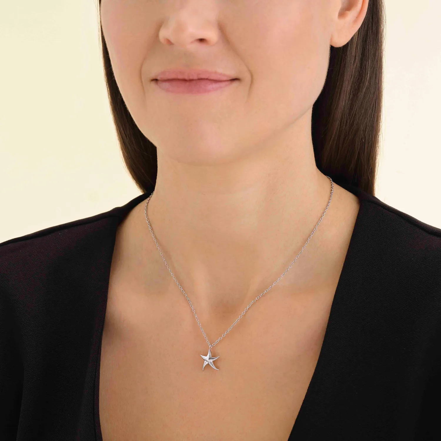Rosefield Seastar Necklace halskjede gull 58–62 cm