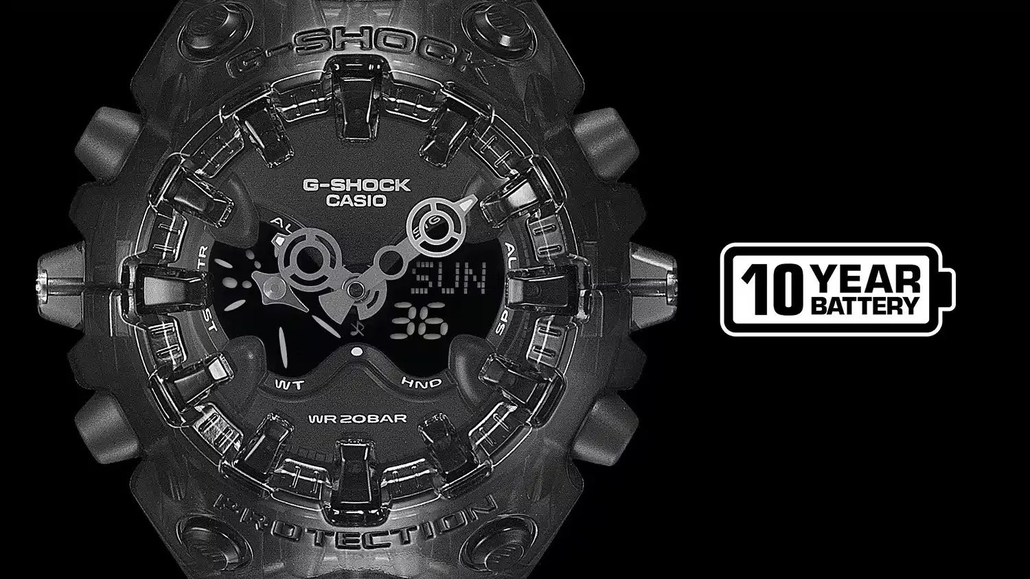 G-Shock Analog Digital GA-V01SKE-8AER klokke 58 mm grå