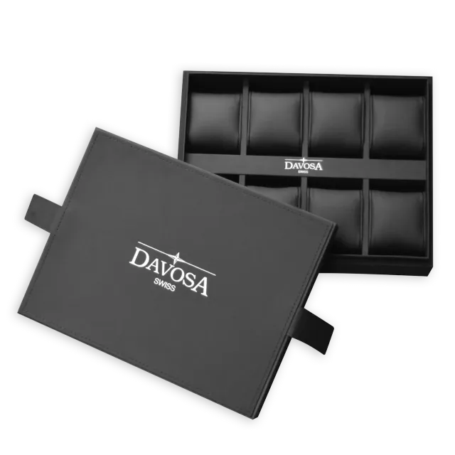 DAVOSA Collectors Box klokkeskrin til 8 klokker støvbeskyttet
