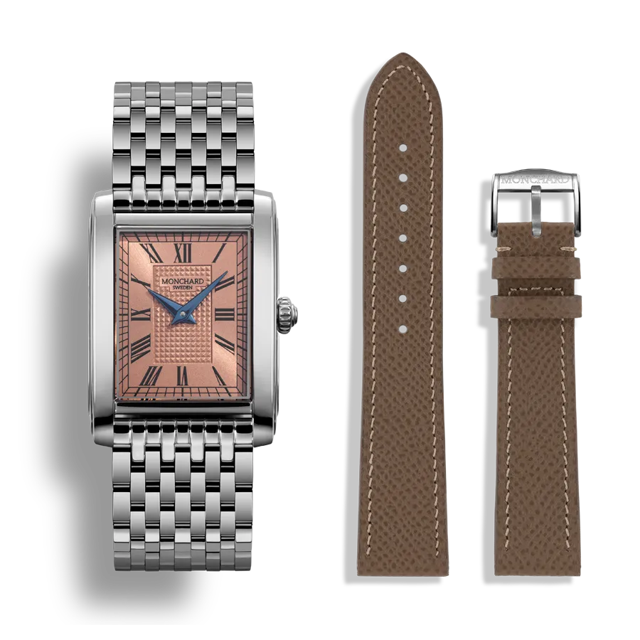 MonChard Limited Edition Salmon on Bracelet klokke med lenke 24,9 mm