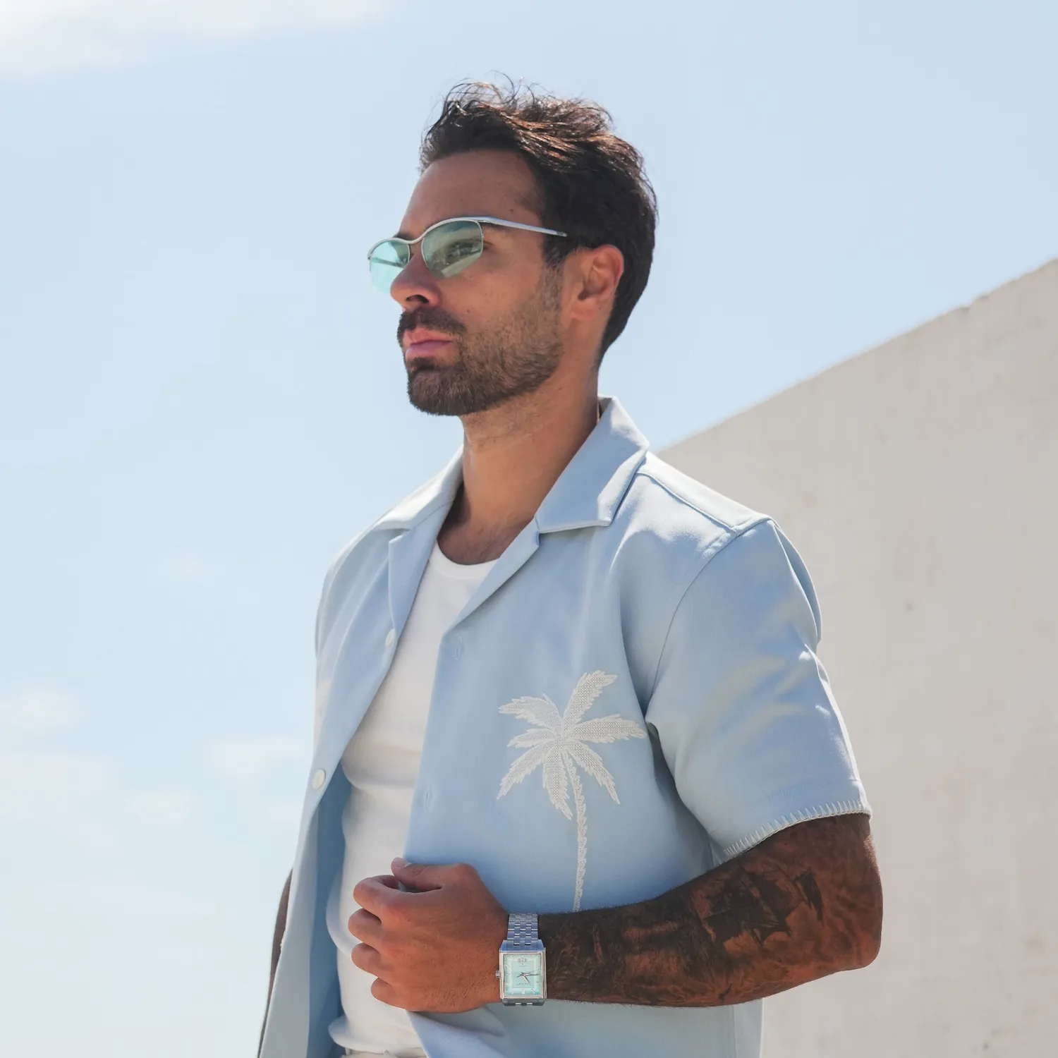 Duxot Livorno klokke Teal Spark 33 mm rektangulær