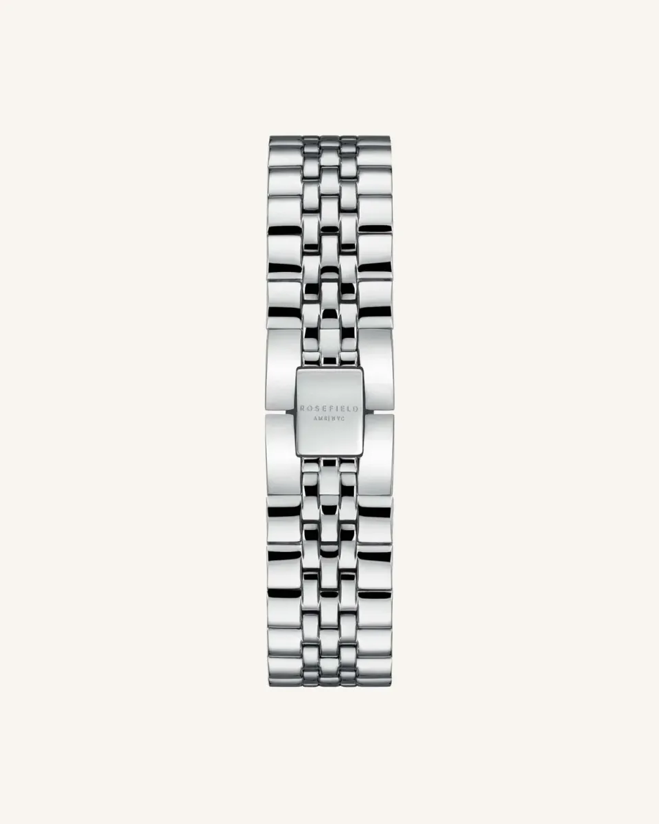 Rosefield Silver Strap klokkerem 18 mm sølv stål