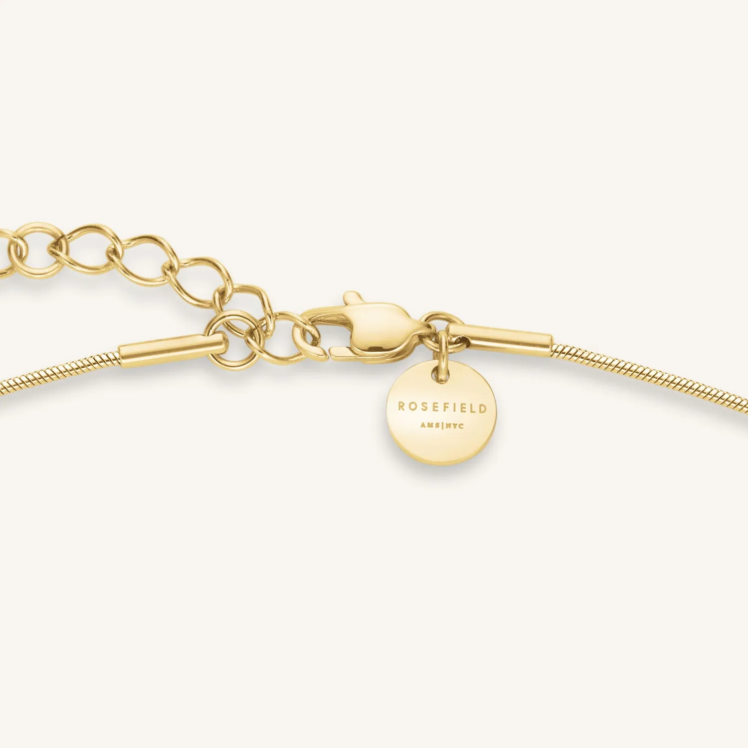 Rosefield Drops Necklace halskjede gullbelagt