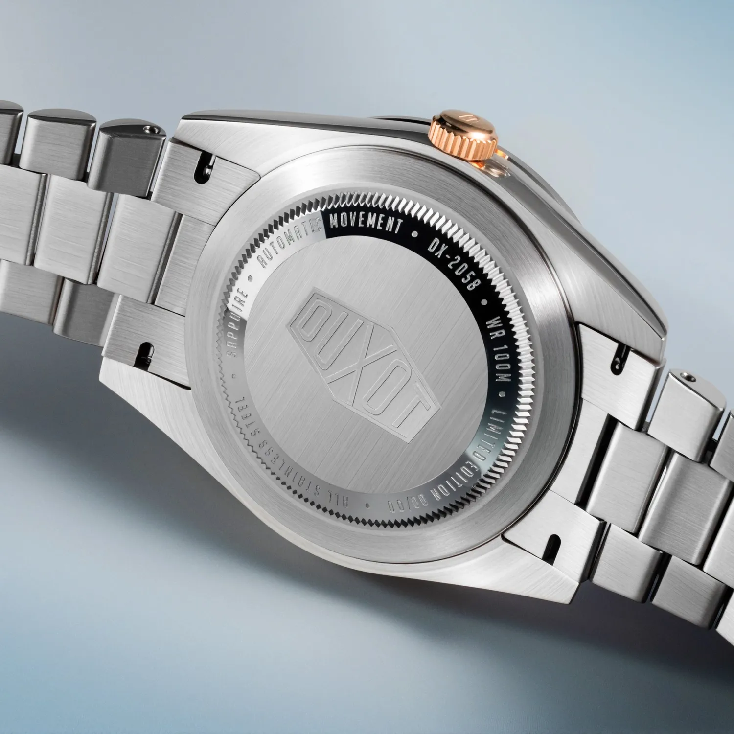 Duxot Serenata Grey Crystal automatisk klokke grå krystall 40 mm