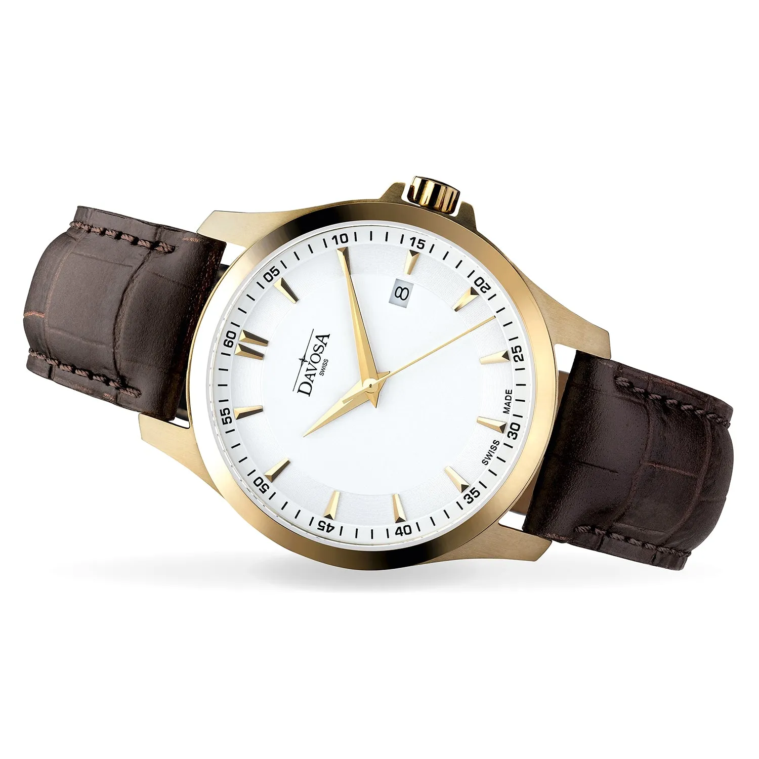 DAVOSA Classic quartz herreklokke 39 mm safirglass