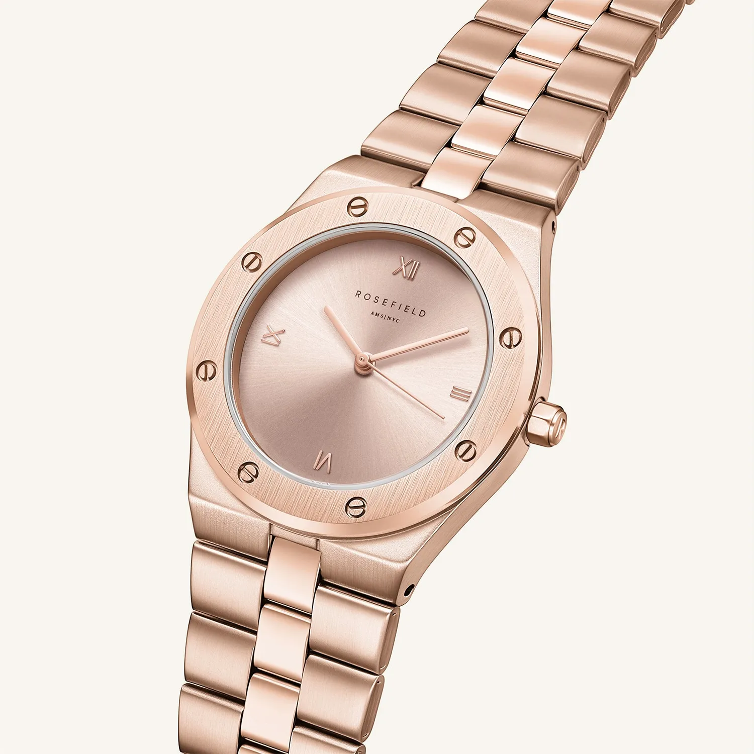 Rosefield Rose klokke 33 mm roségull uten gravering