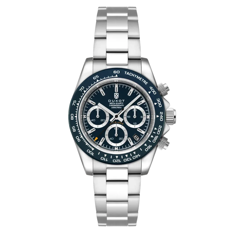 Duxot Accelero Chronograph klokke Cambridge Blue 40 mm