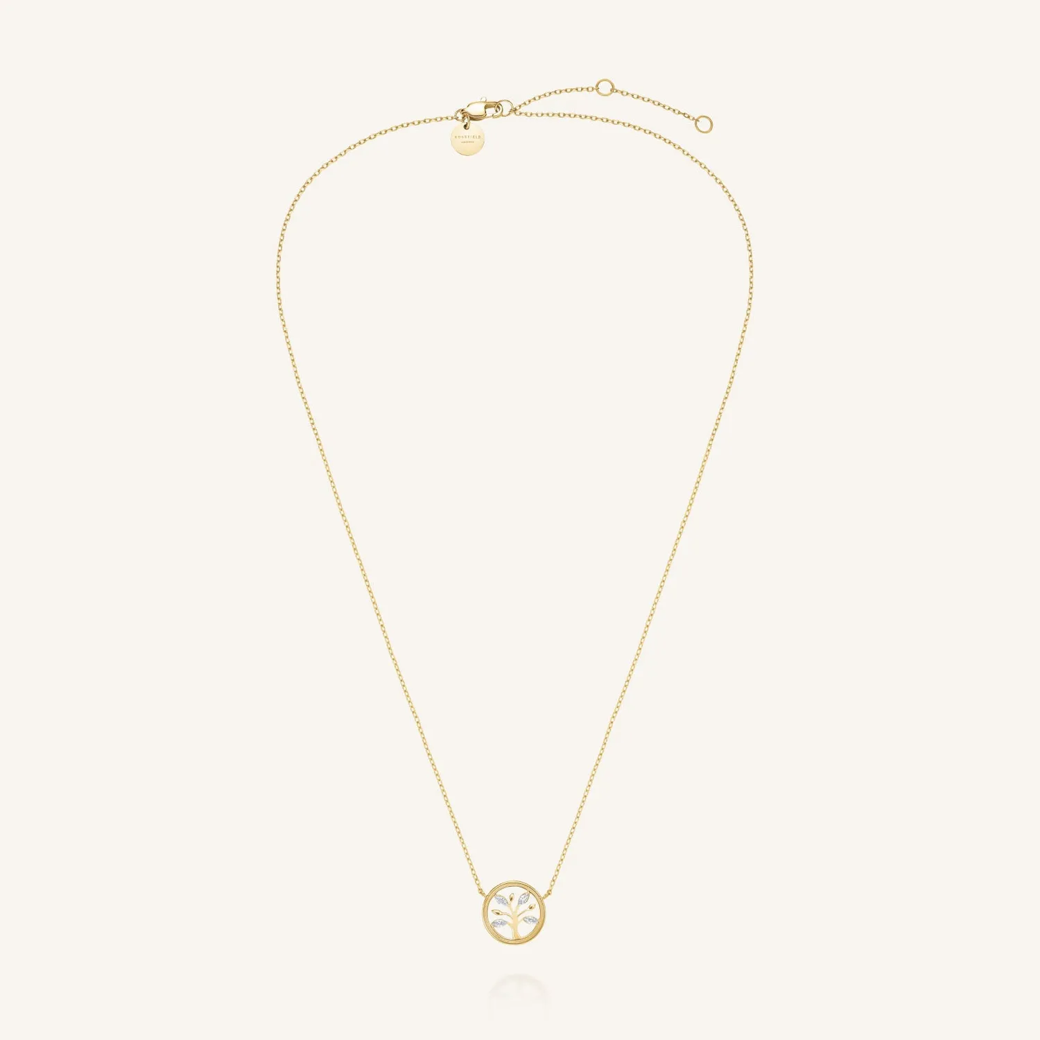 Rosefield Tree of Life Necklace halskjede gullbelagt