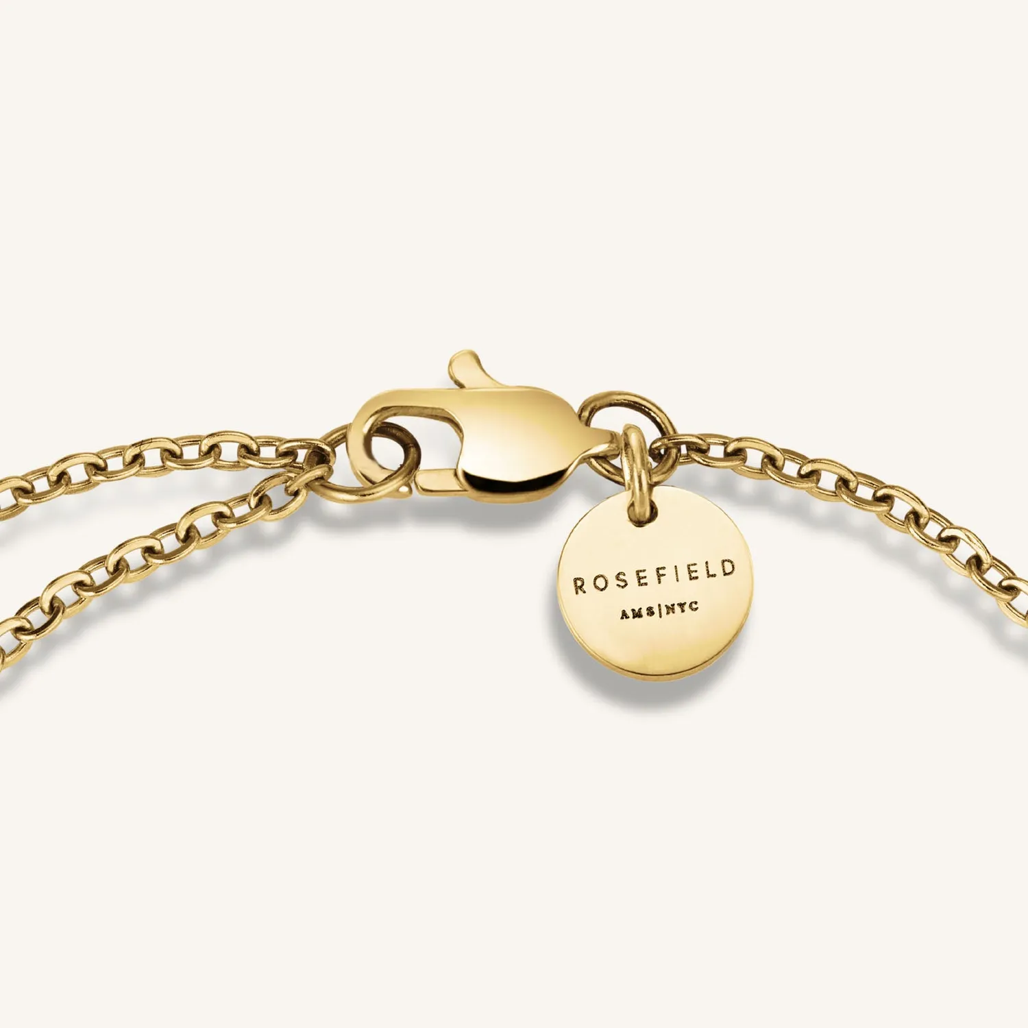 Rosefield Tennis Bracelet armbånd roségull, justerbart stål